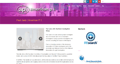 Desktop Screenshot of americanprivateinvestigator.com