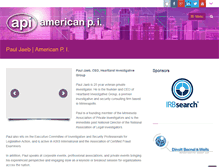 Tablet Screenshot of americanprivateinvestigator.com